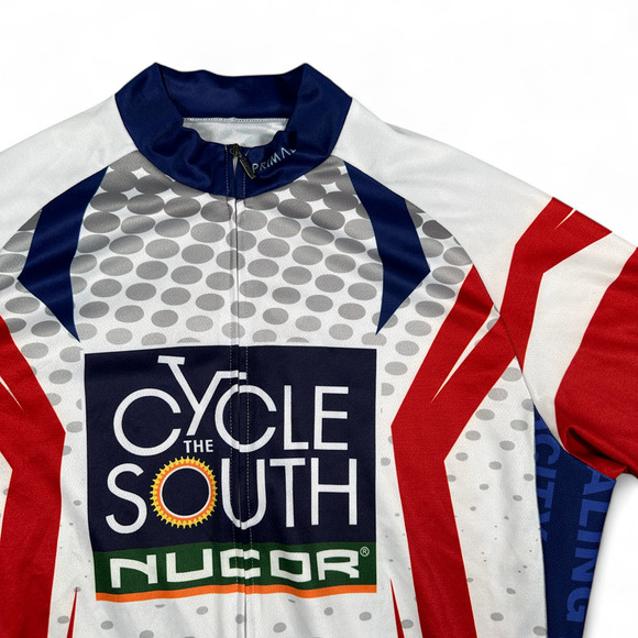 Primal Cycling Jersey Adult LARGE Red White Relay Life American Cancer Society - Picture 2 of 10